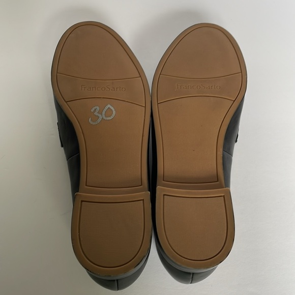 New Franco Sarto L Hurley Black Leather Loafers Size 8.5M - Picture 6 of 8